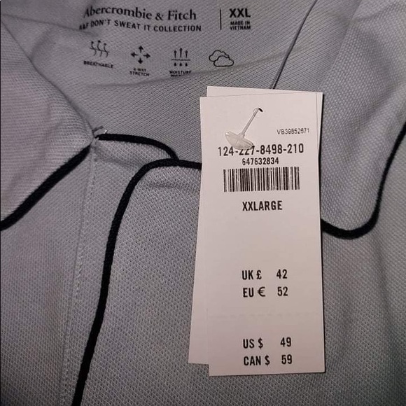 Abercrombie and Fitch Polo size XXL NWT - Picture 2 of 6